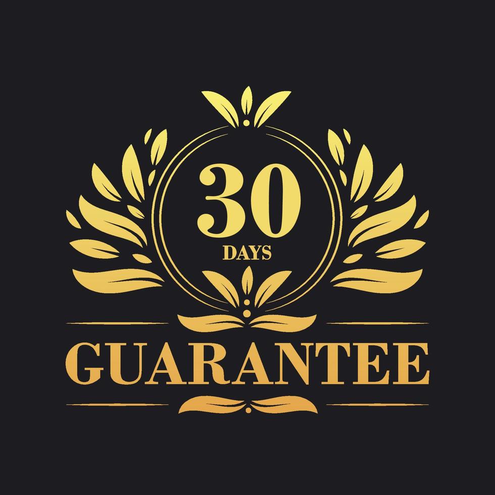 30 Days Guarantee Logo vector,  30 Days Guarantee sign symbol vector