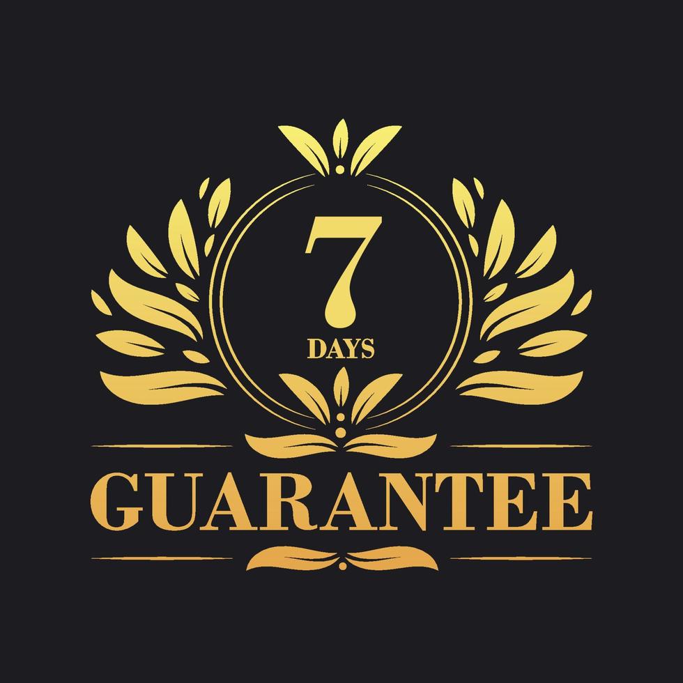 7 Days Guarantee Logo vector,  7 Days Guarantee sign symbol vector