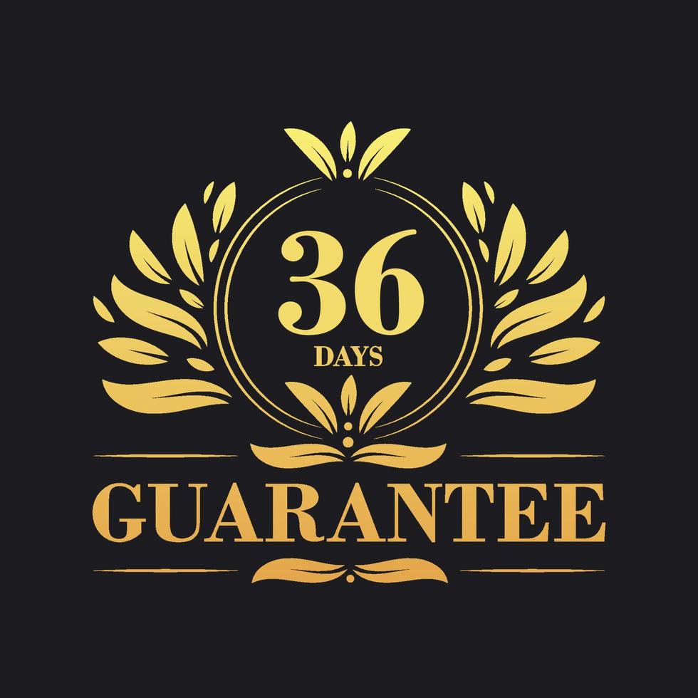 36 Days Guarantee Logo vector,  36 Days Guarantee sign symbol vector