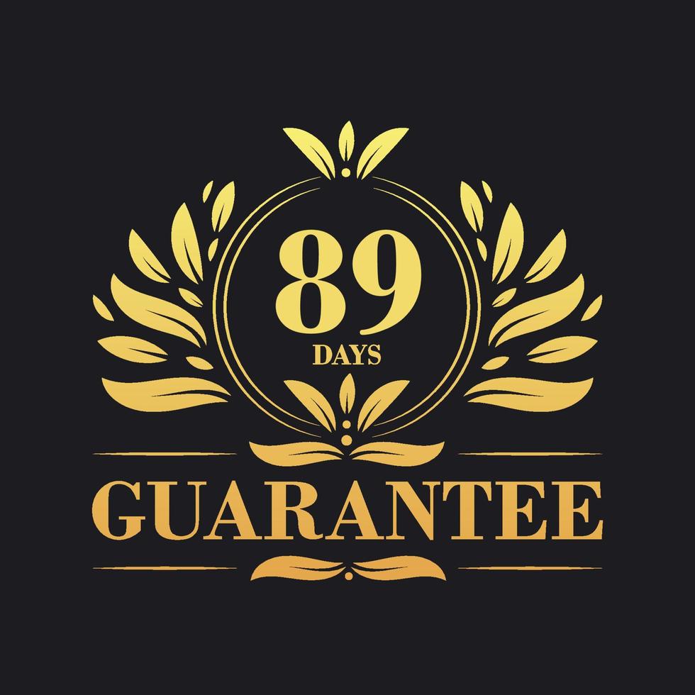 89 Days Guarantee Logo vector,  89 Days Guarantee sign symbol vector