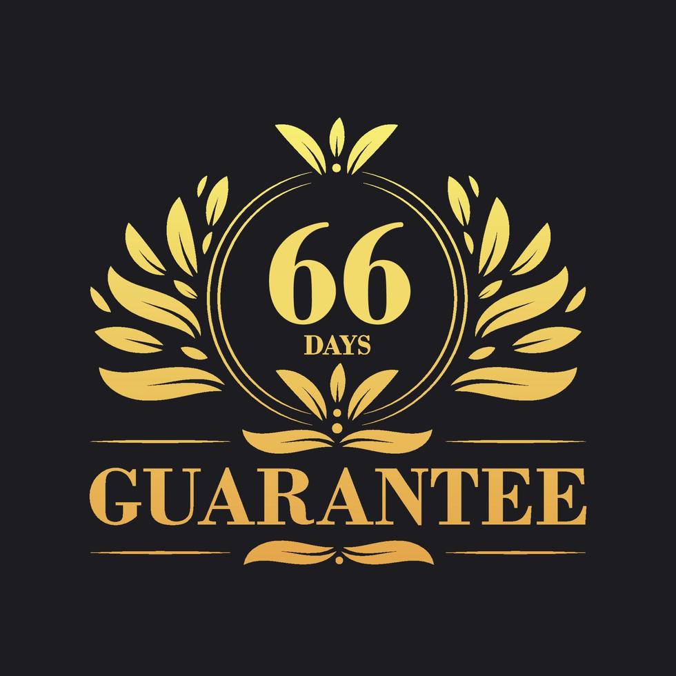 66 Days Guarantee Logo vector,  66 Days Guarantee sign symbol vector