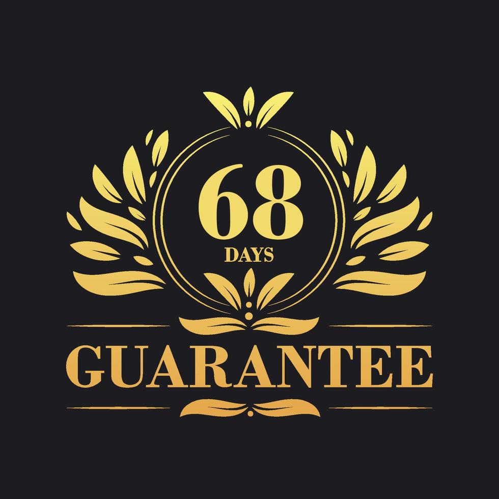 68 Days Guarantee Logo vector,  68 Days Guarantee sign symbol vector