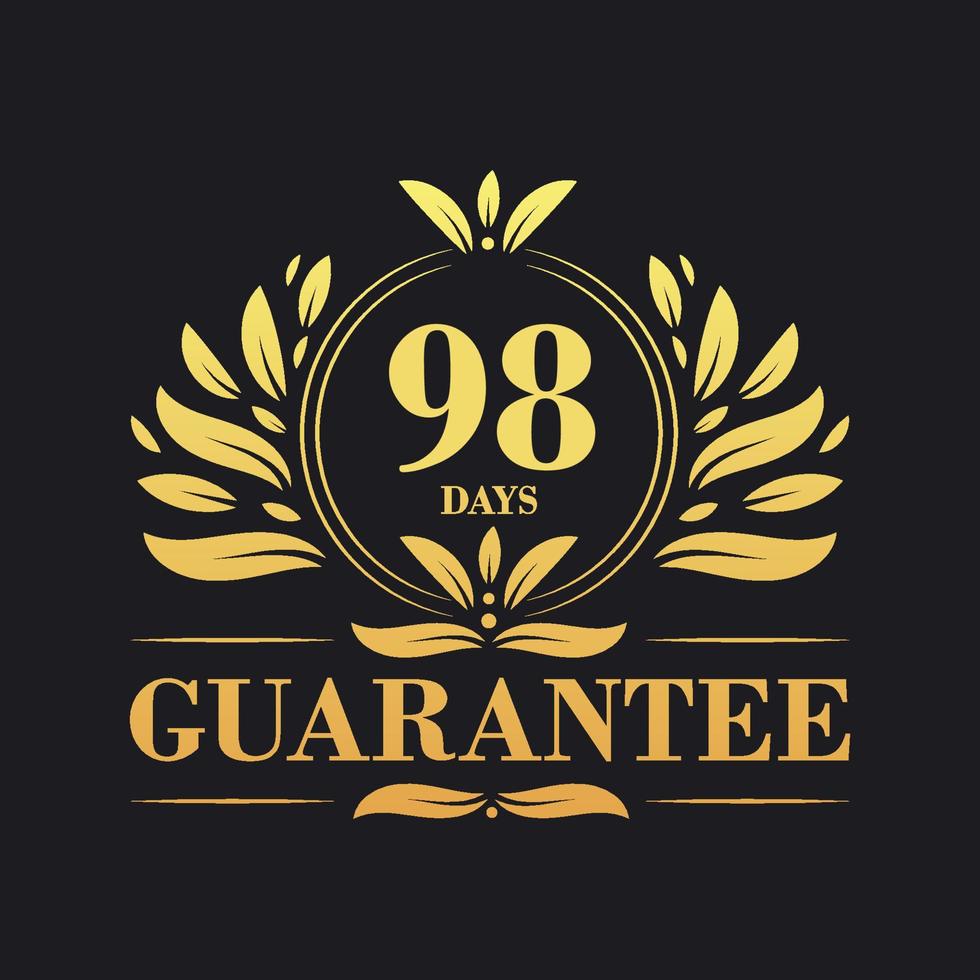 98 dias garantizar logo vector, 98 dias garantizar firmar símbolo vector