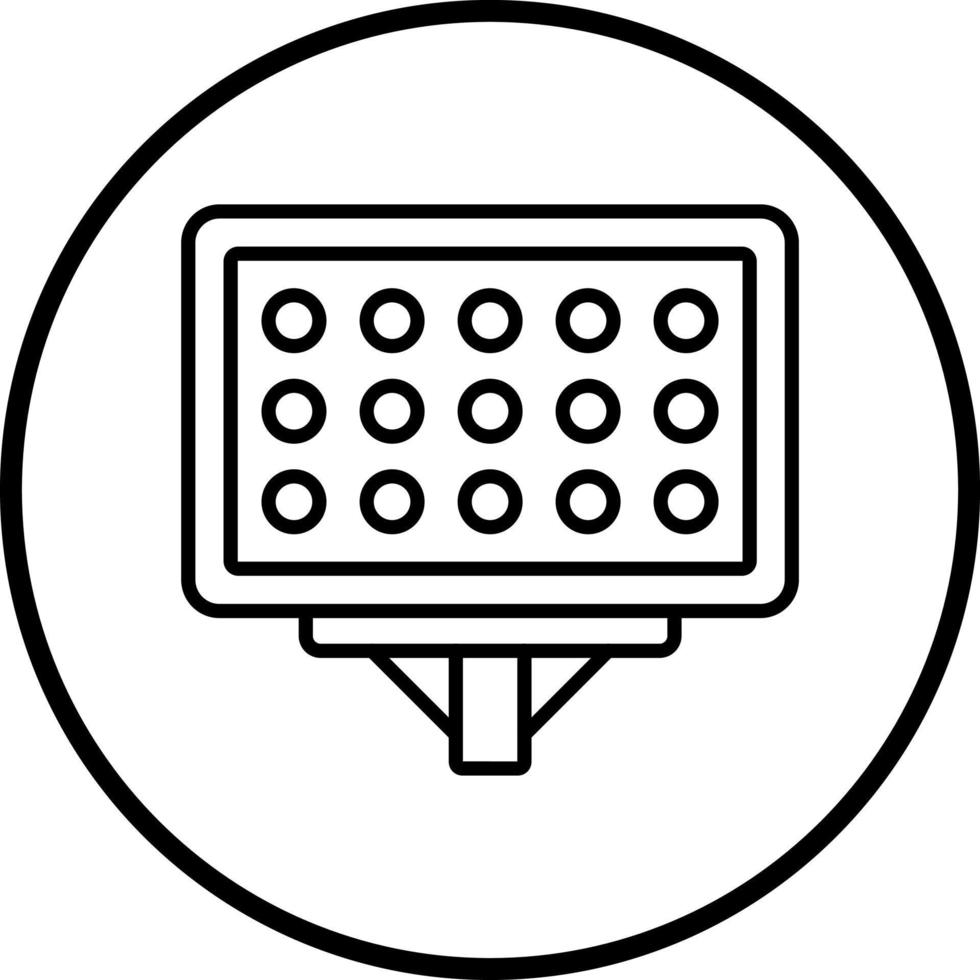 Stadium Lights Vector Icon Style