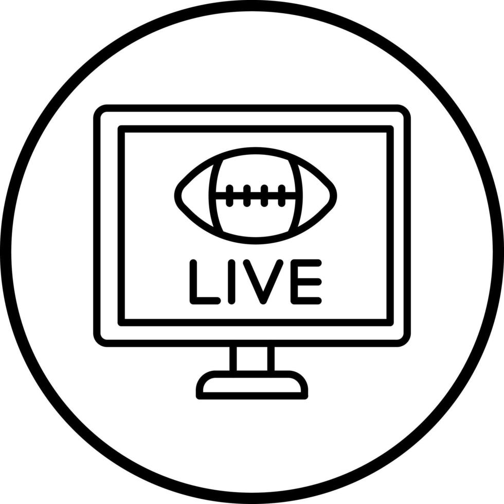 Live Sports Vector Icon Style