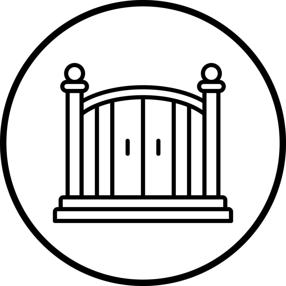 Entry Gate Vector Icon Style