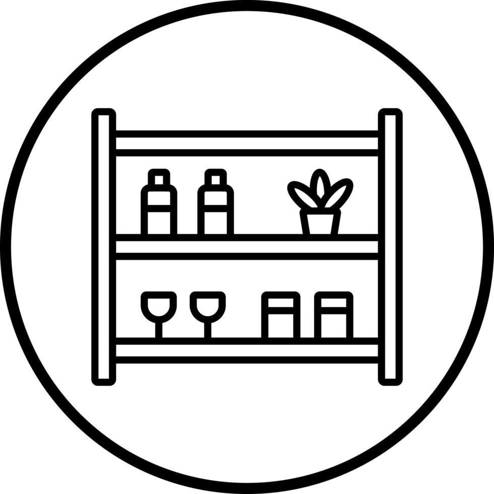 Store Shelfs Vector Icon Style
