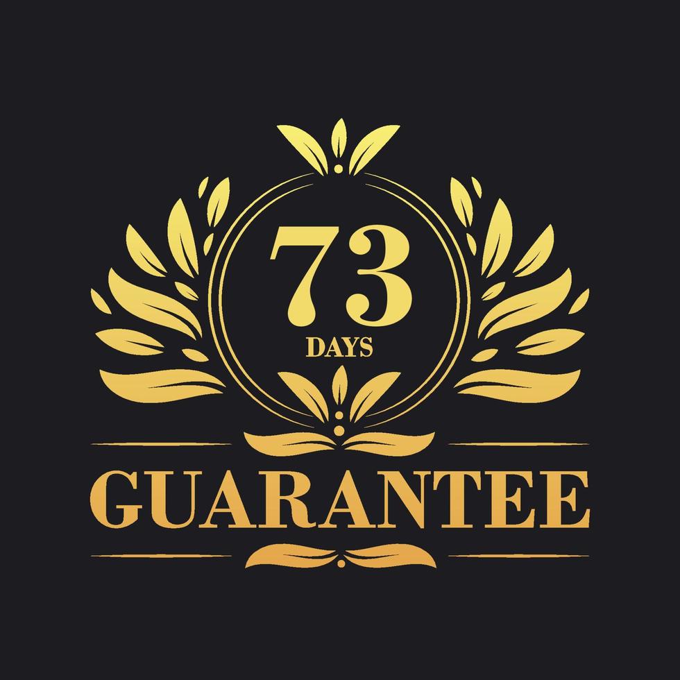 73 Days Guarantee Logo vector,  73 Days Guarantee sign symbol vector