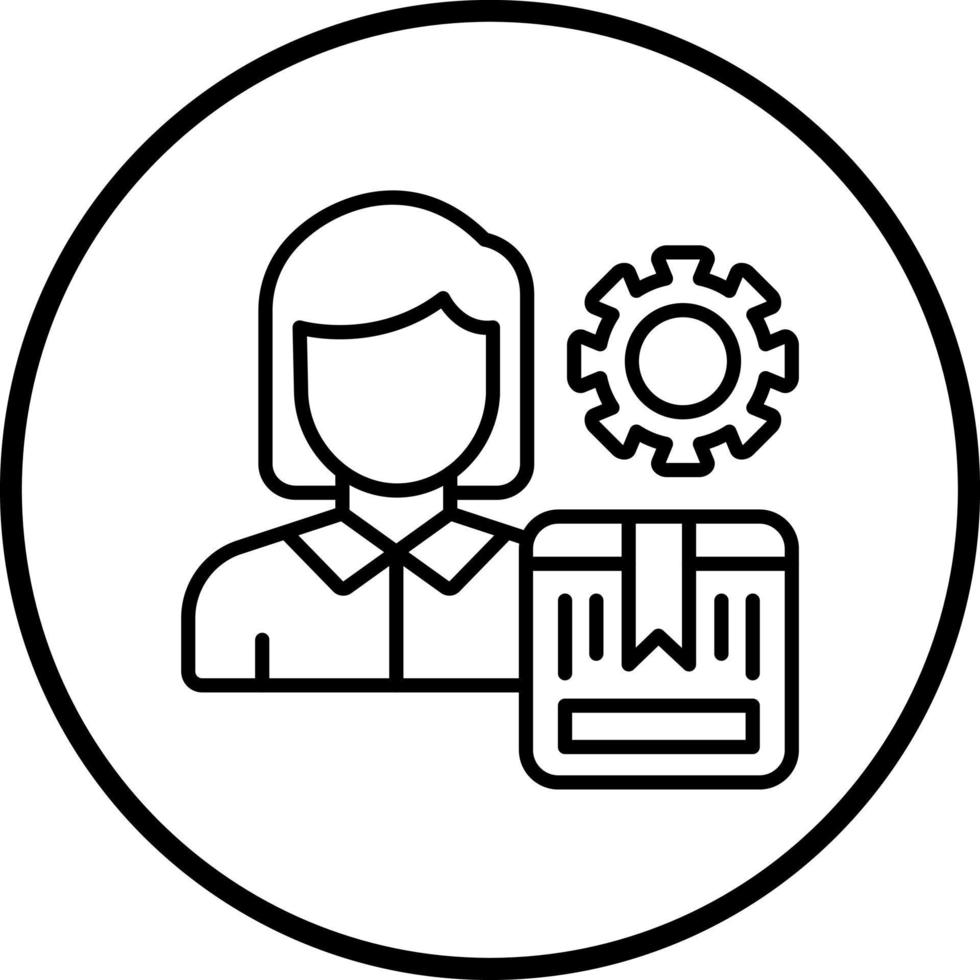 Product Manager Vector Icon Style