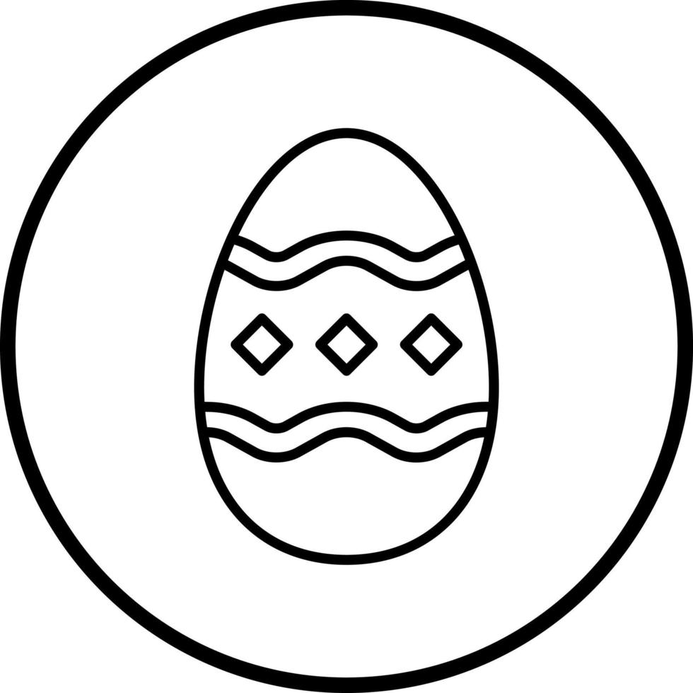 Painting Egg Vector Icon Style