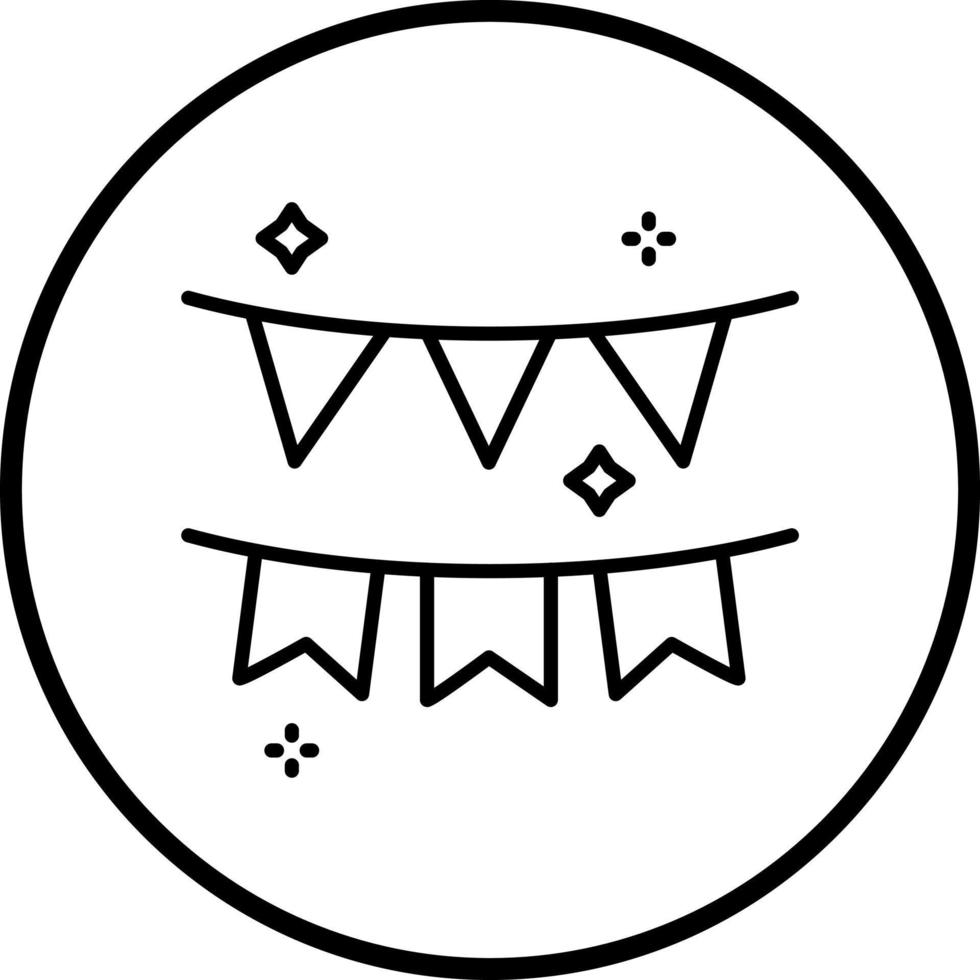 Garland Vector Icon Style