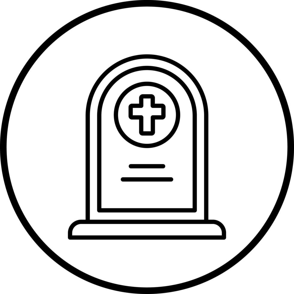 Cemetery Vector Icon Style