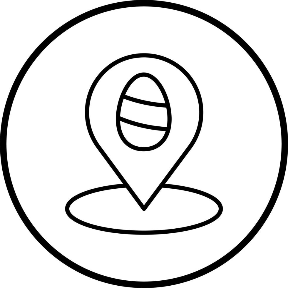 Easter Map Vector Icon Style