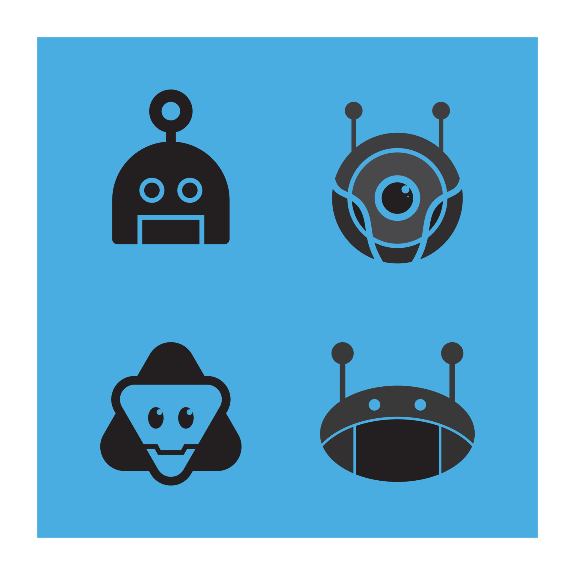 Robot icon vector 22112173 Vector Art at Vecteezy