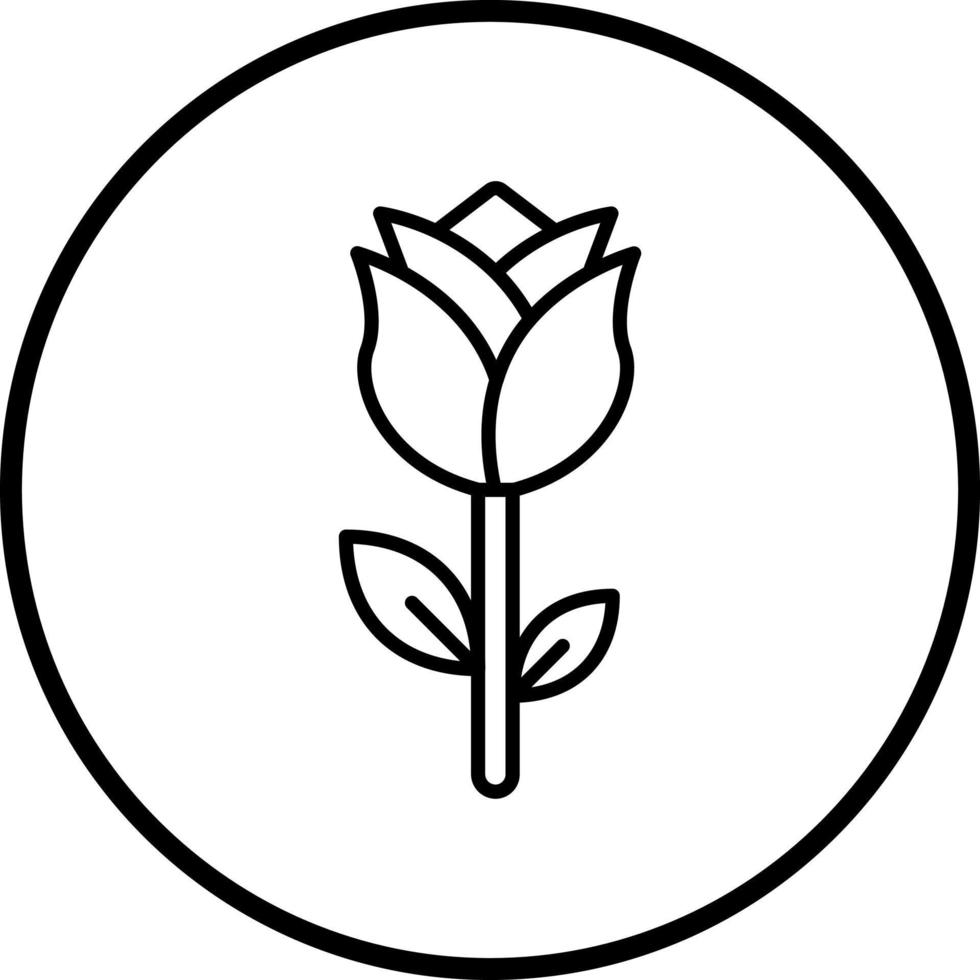 Tulip Vector Icon Style