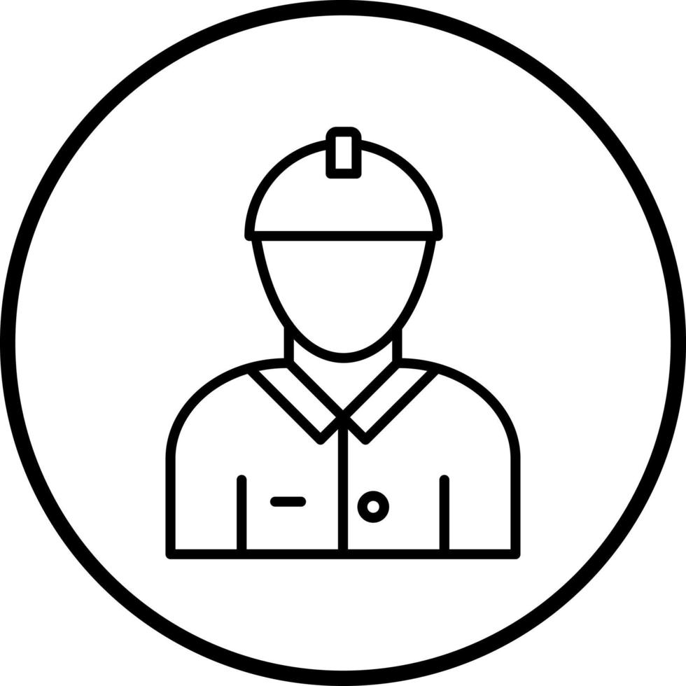 Male Engineer Vector Icon Style