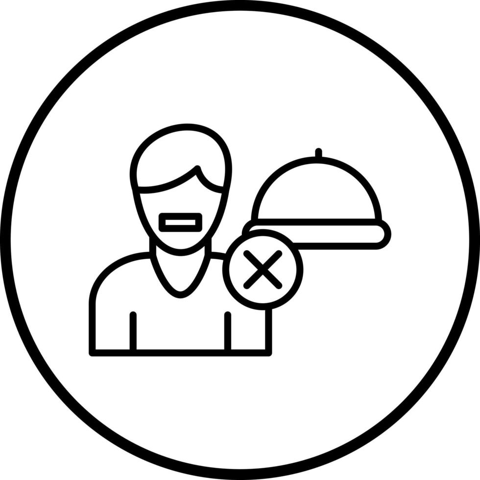Eating Disorder Vector Icon Style