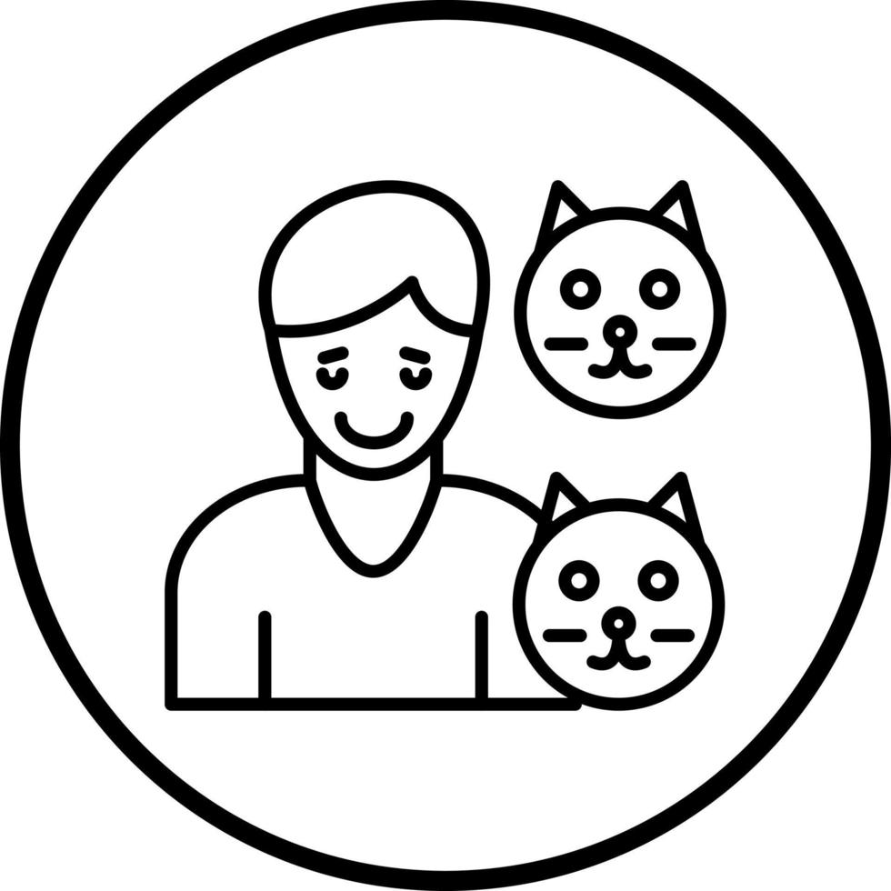 Animal Hoarding Vector Icon Style