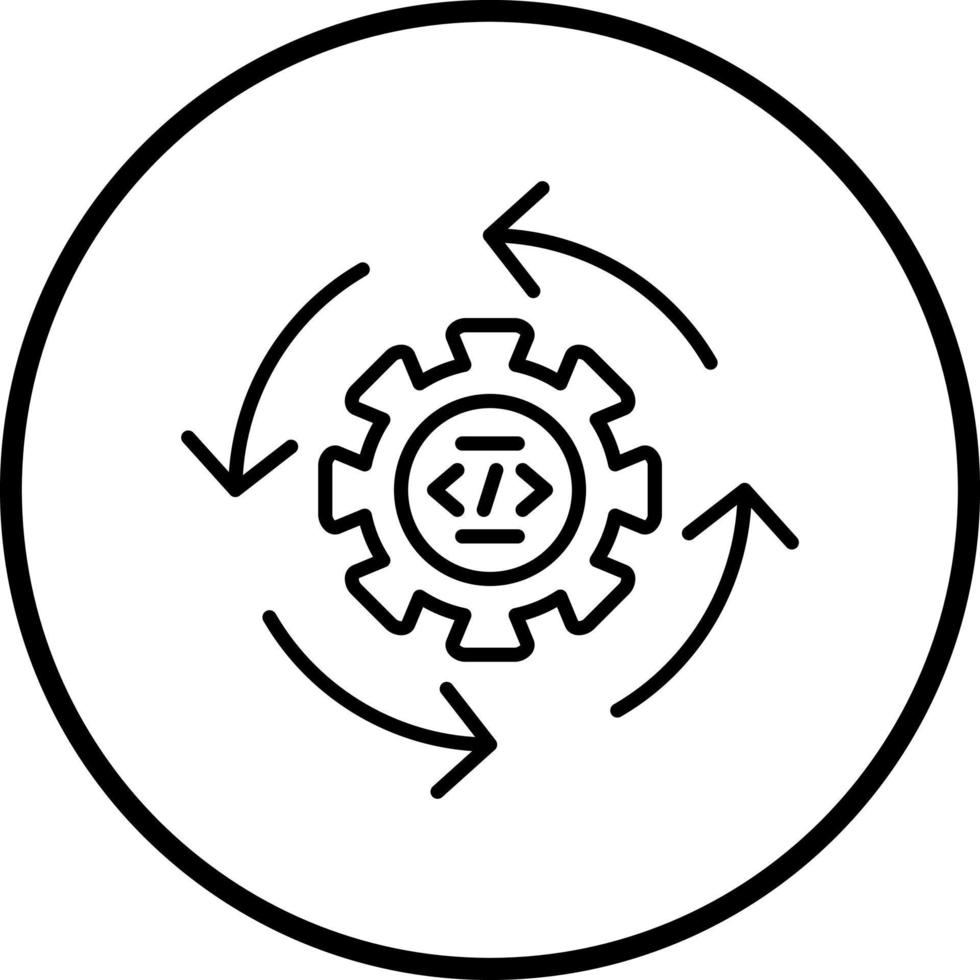 Continuous Integration Vector Icon Style