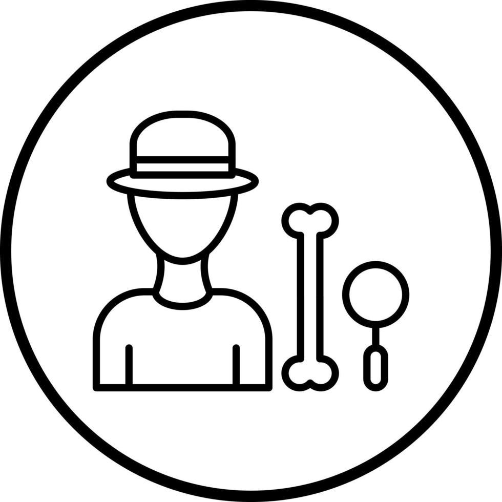 Archaeologist Male Vector Icon Style