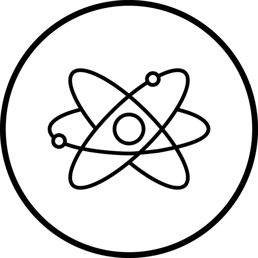 átomo vector icono estilo
