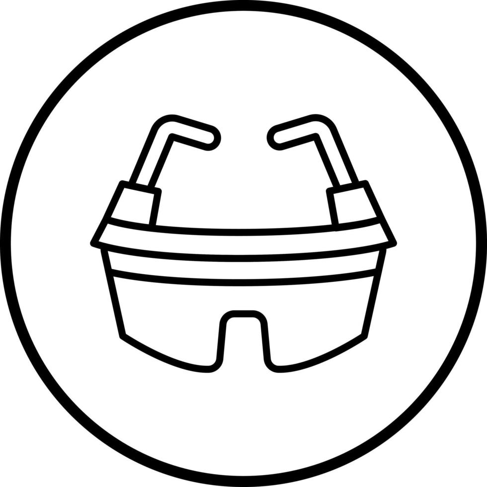 Protective Goggles Vector Icon Style