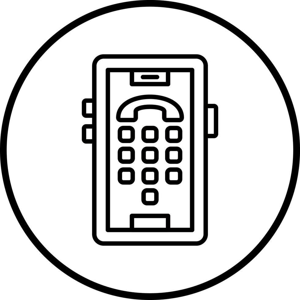 Dial Pad Vector Icon Style