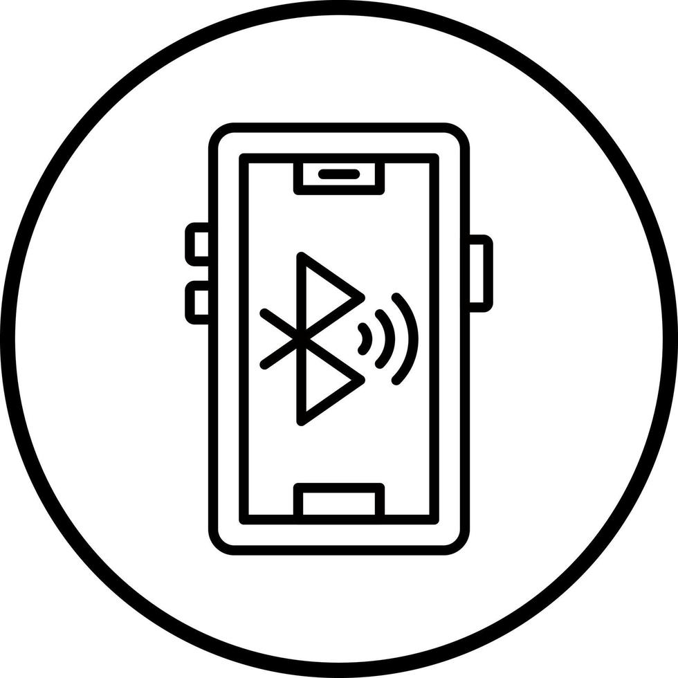 Bluetooth buscando vector icono estilo