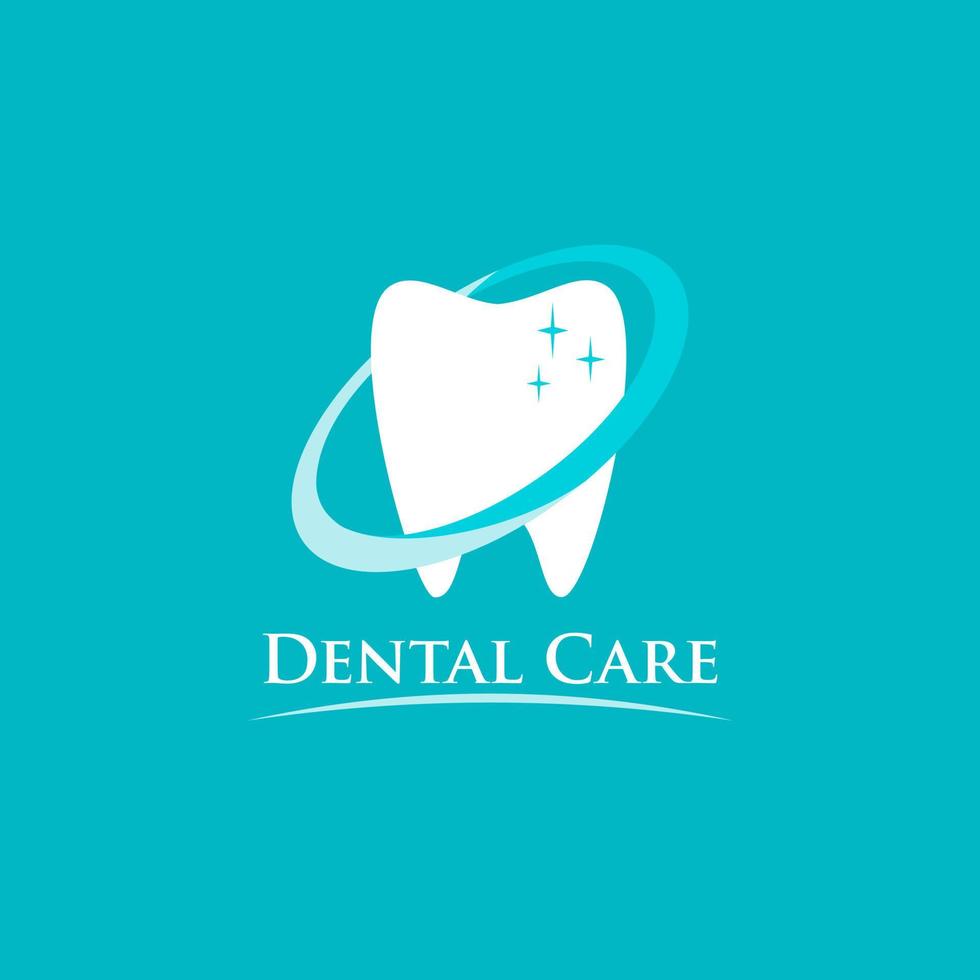 dental plano icono o logo diseño o ilustración vector