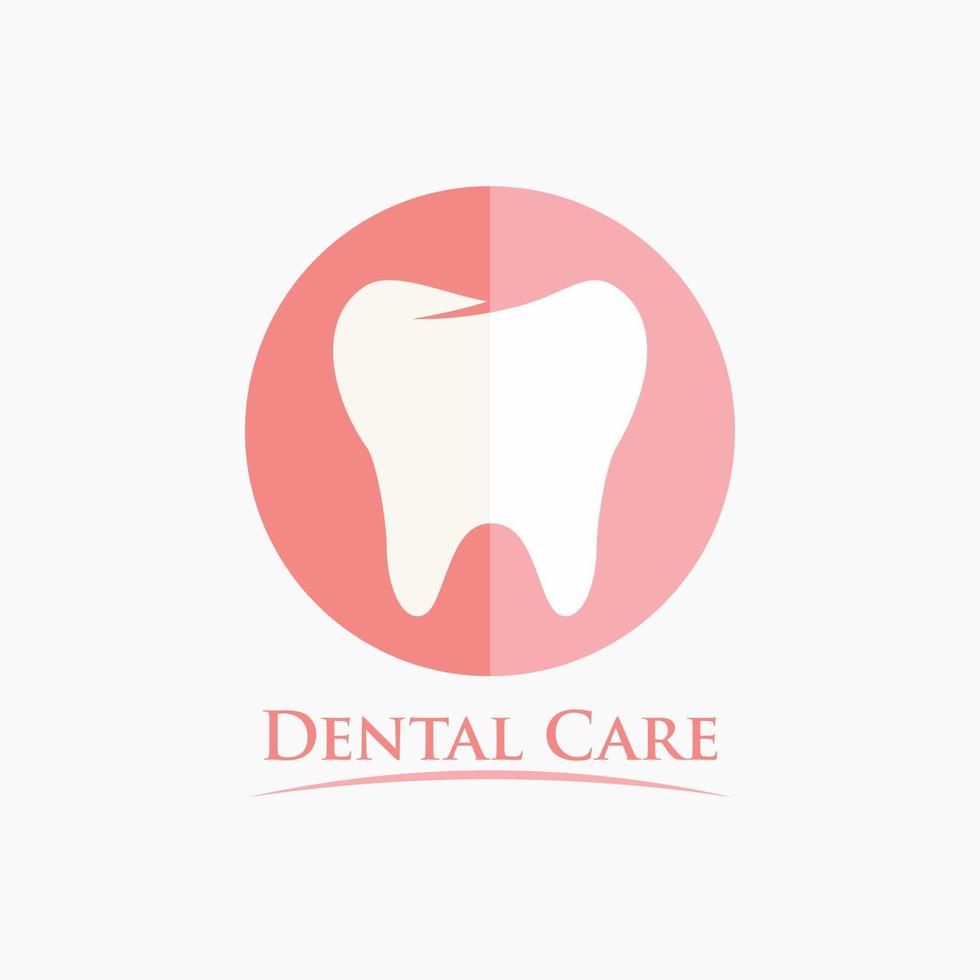 creativo limpiar dientes dental texto logo diseño símbolo ilustración vector