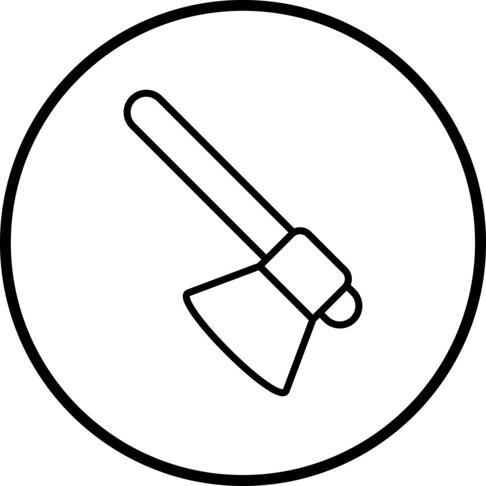 Hand Axe Vector Icon Style