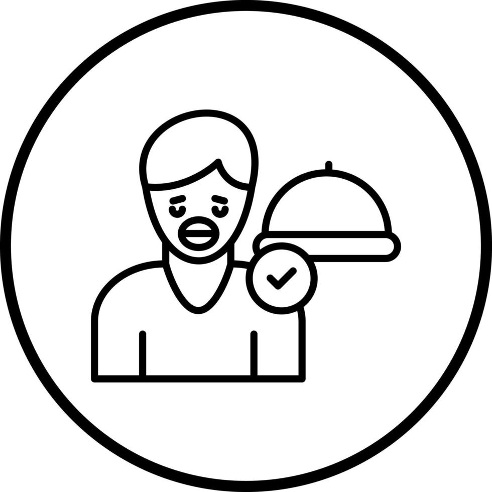 Bulimia Nervosa Vector Icon Style