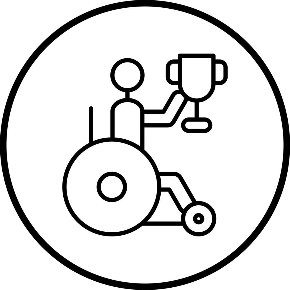 juegos paralímpicos vector icono estilo