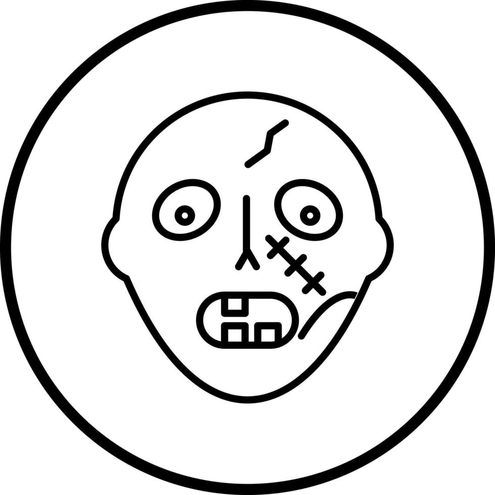 zombi vector icono estilo
