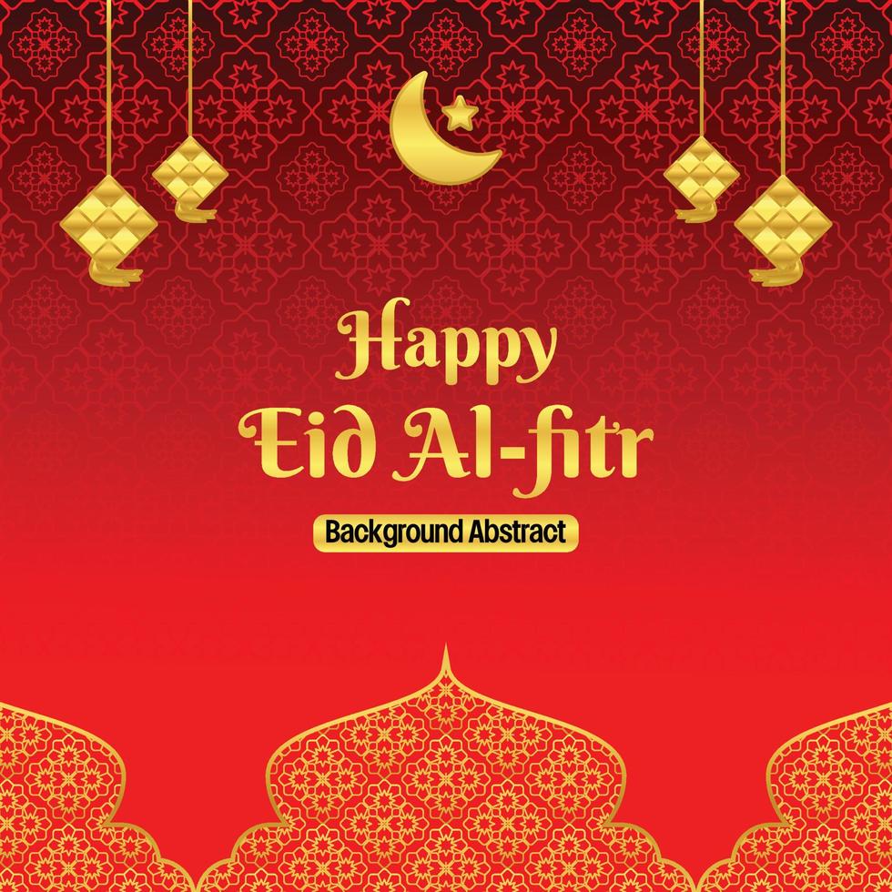 editable eid sale poster template. with golden mandala, moon, star and diamond ornaments. Design for social media and web. Islamic vector illustration