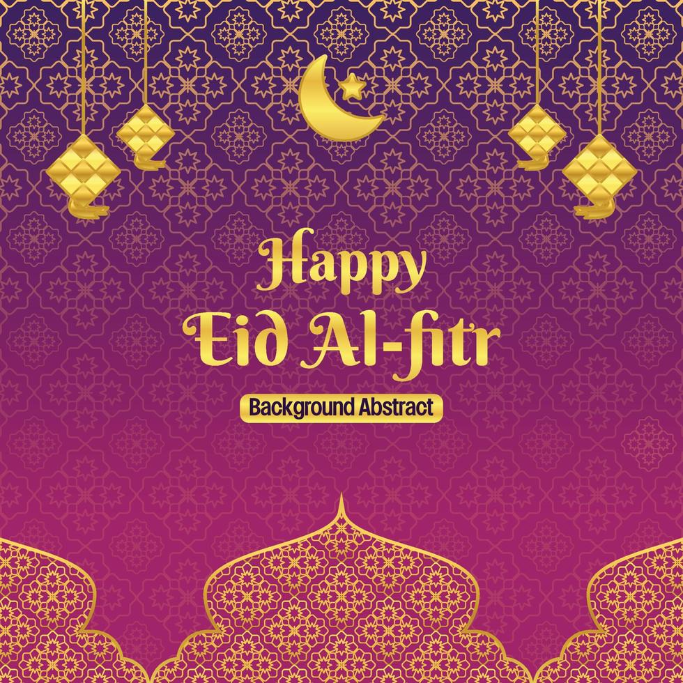 editable eid sale poster template. with golden mandala, moon, star and diamond ornaments. Design for social media and web. Islamic vector illustration