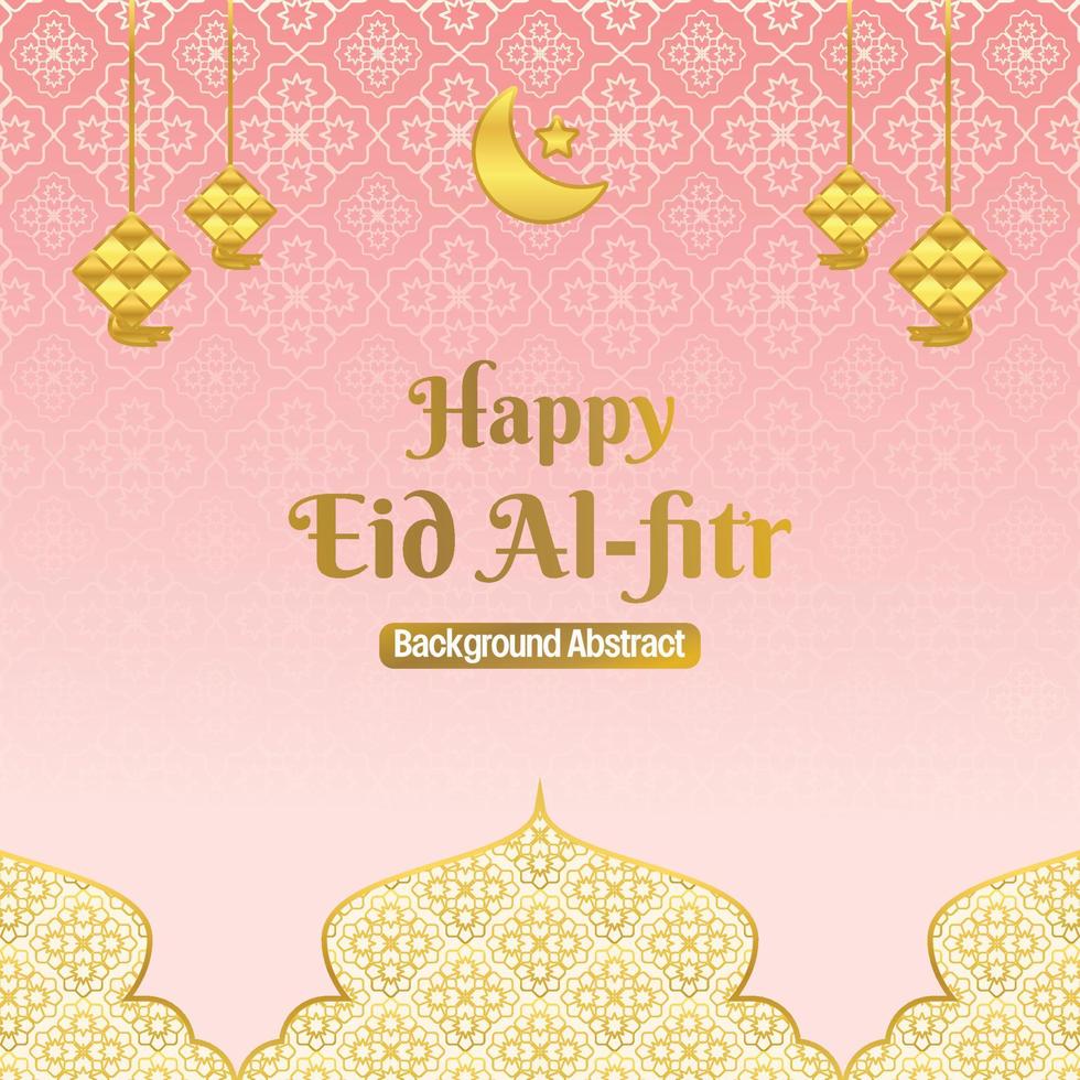 editable eid sale poster template. with golden mandala, moon, star and diamond ornaments. Design for social media and web. Islamic vector illustration