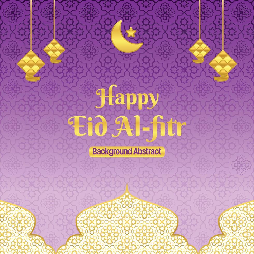 editable eid sale poster template. with golden mandala, moon, star and diamond ornaments. Design for social media and web. Islamic vector illustration