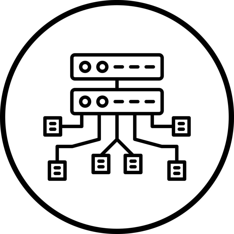 Data Structure Vector Icon Style