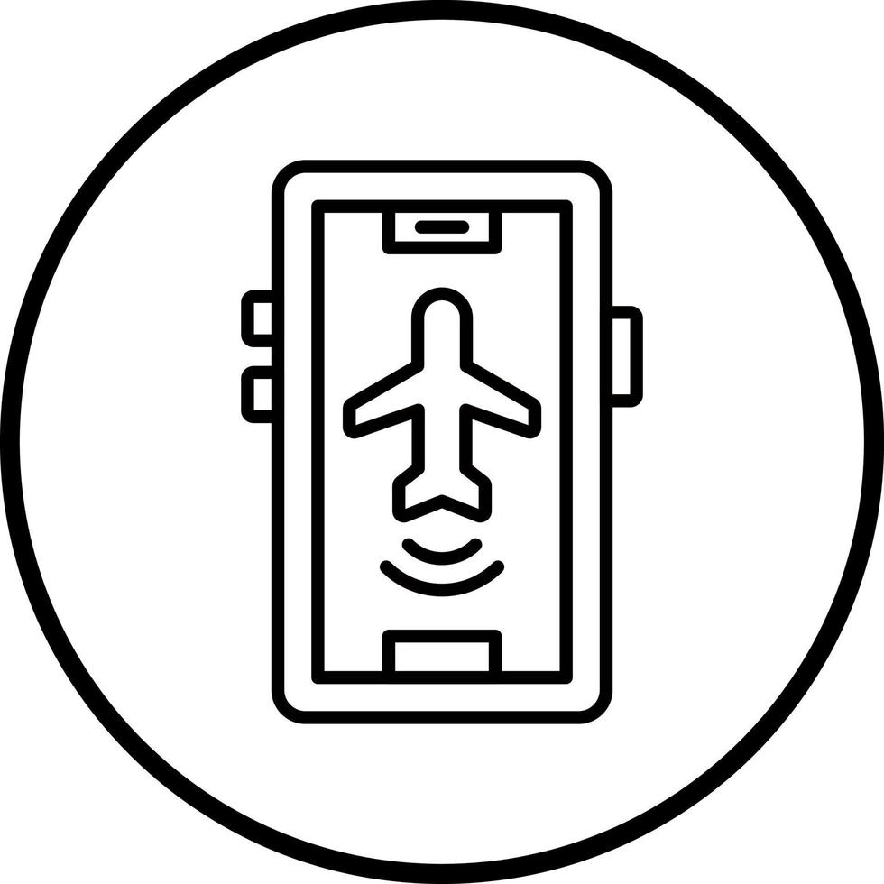 Airplane mode active Vector Icon Style