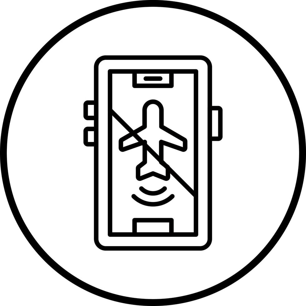 Airplane mode Inactive Vector Icon Style