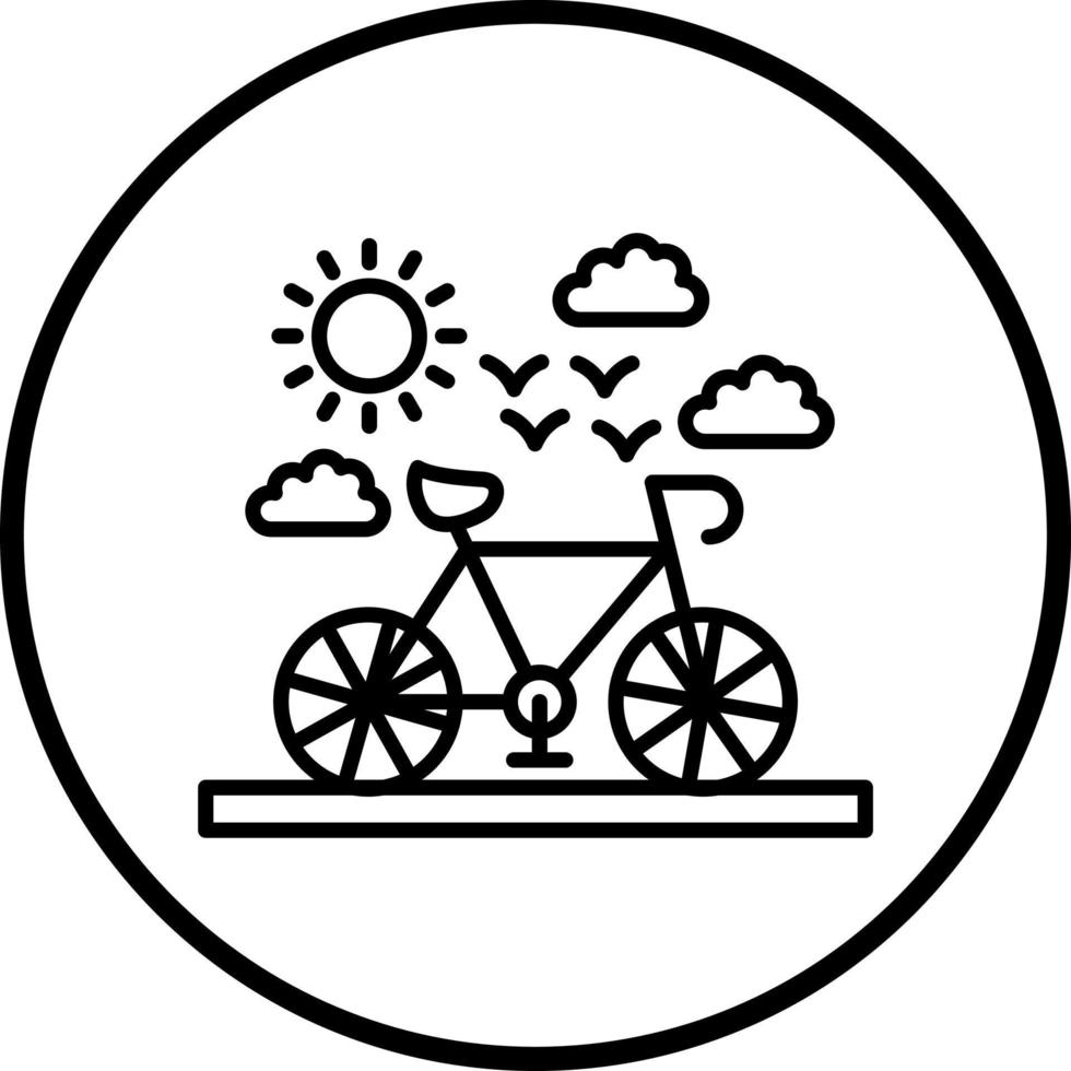Bicycle Vector Icon Style