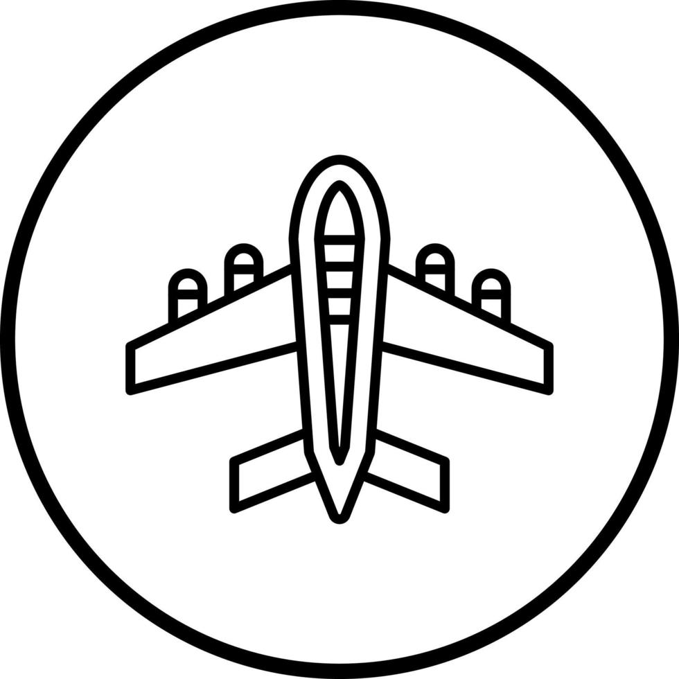 Airplane Vector Icon Style