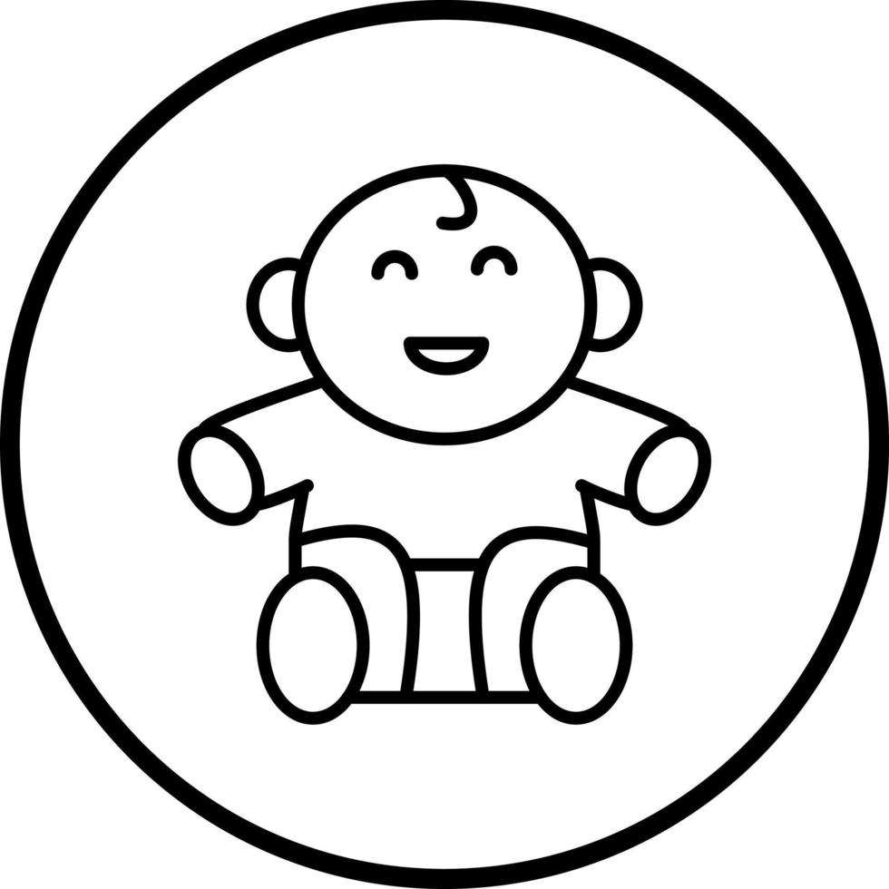 Baby Vector Icon Style