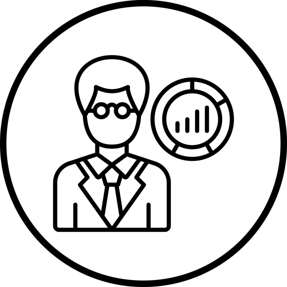Data Scientist Male Vector Icon Style