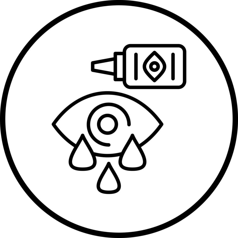 Artificial Tears Vector Icon Style