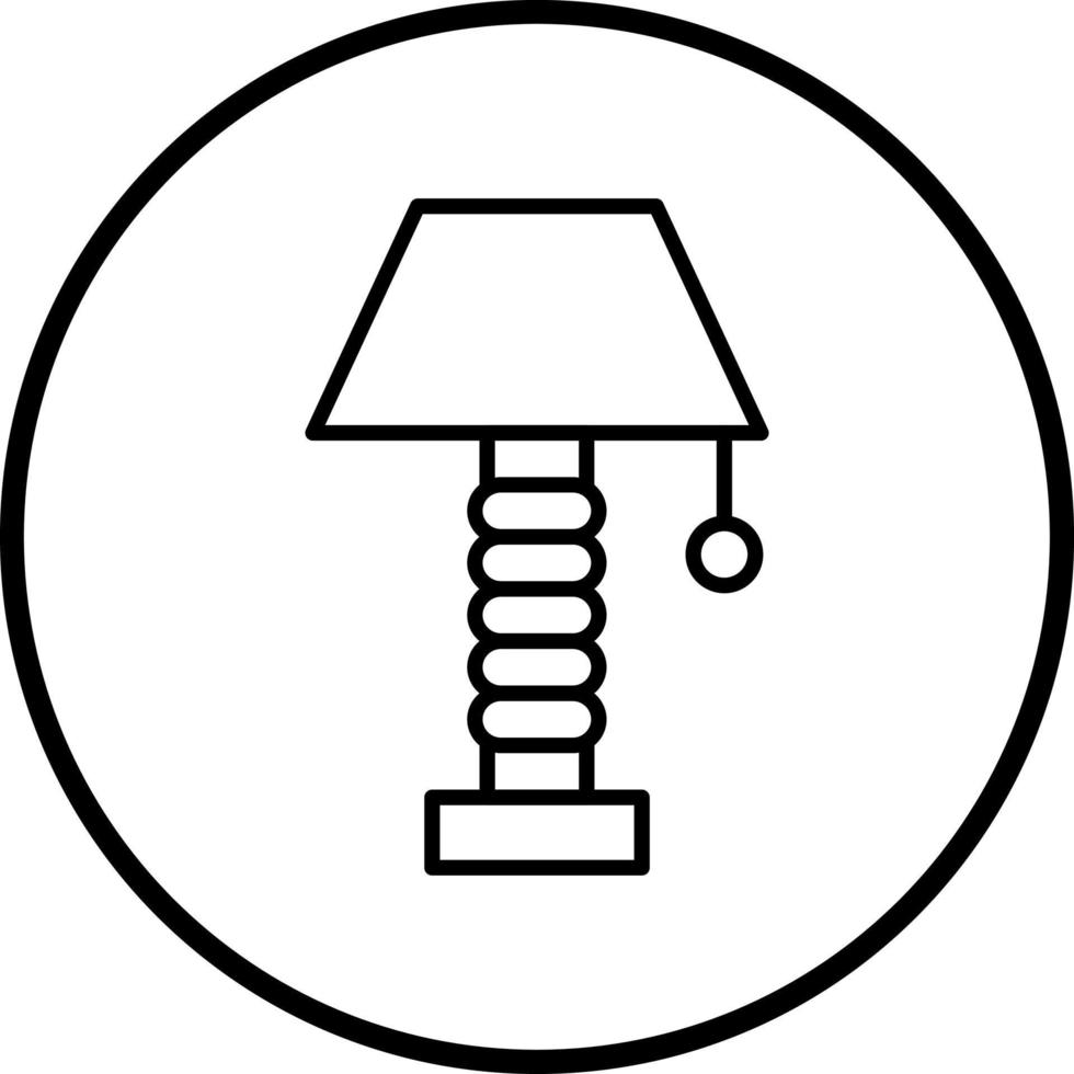 Neon Lamp Vector Icon Style