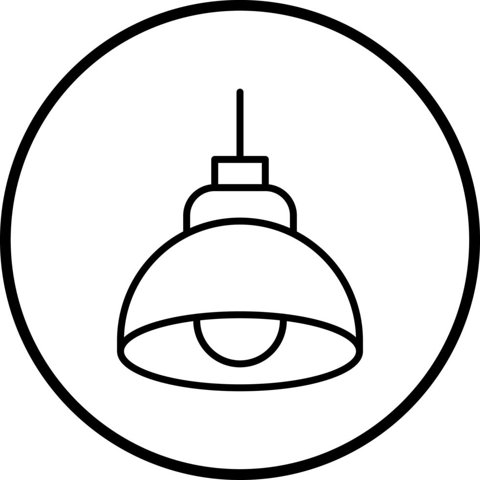 Pendant Light Vector Icon Style