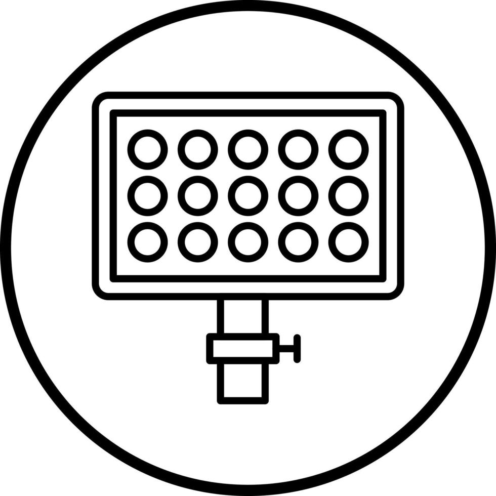 Led Panel Vector Icon Style