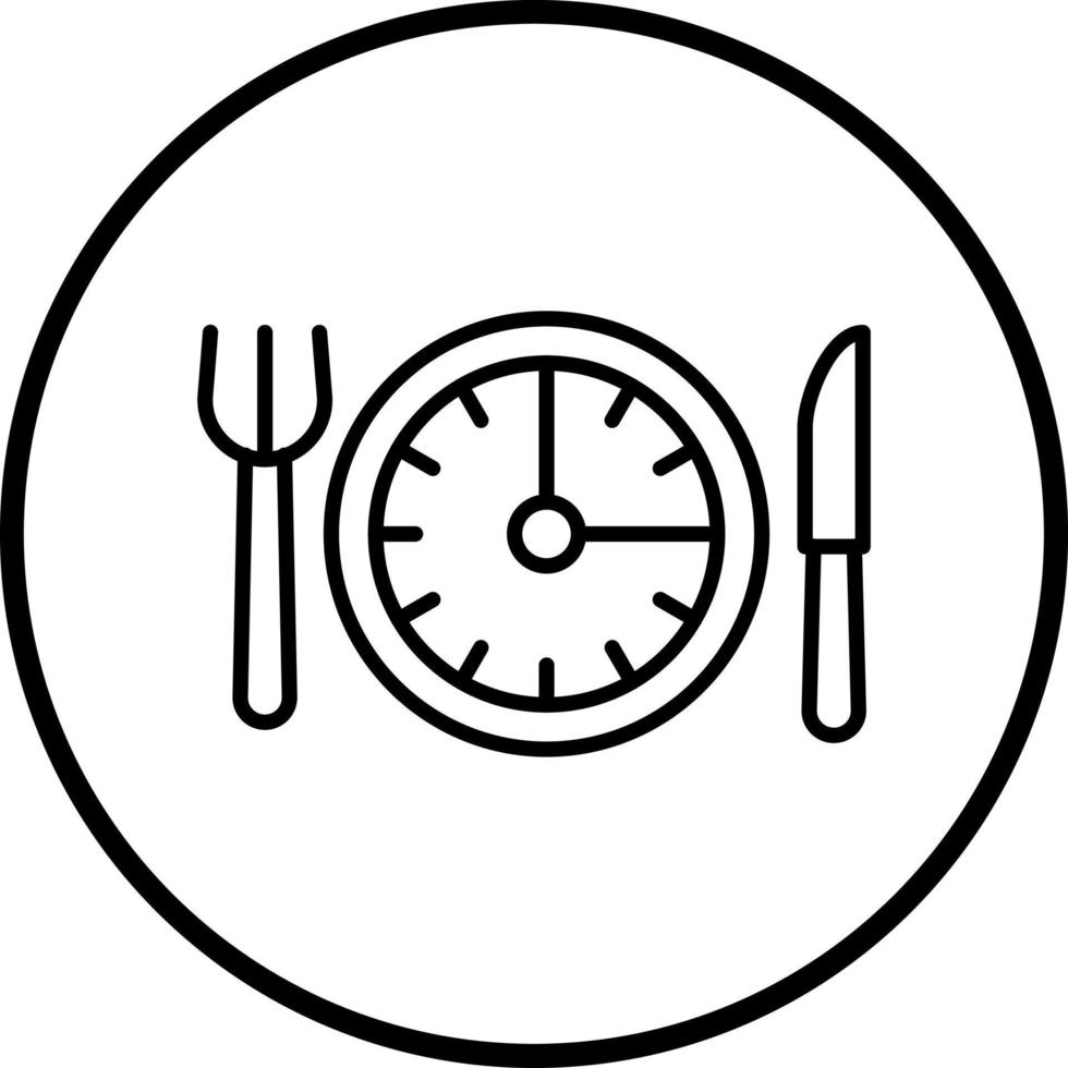 Intermittent Fasting Vector Icon Style